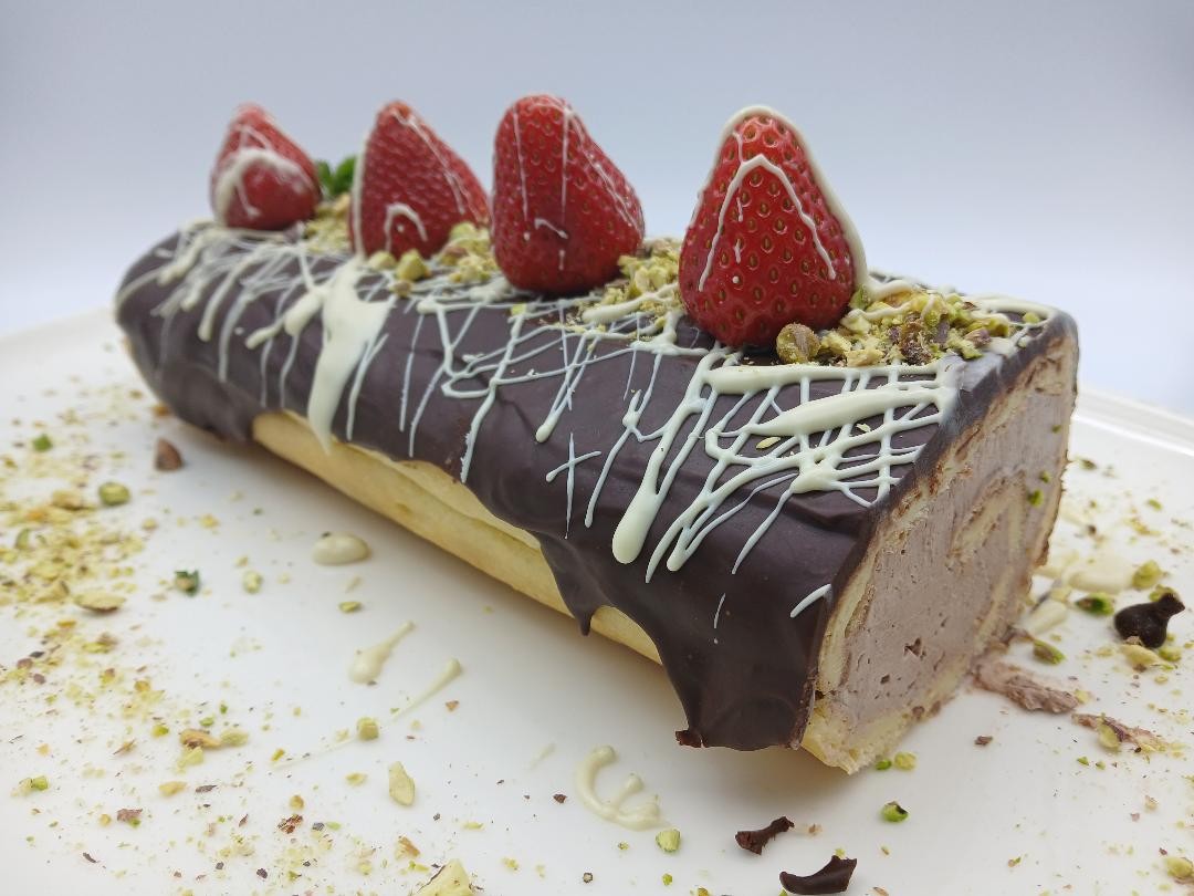  Rulo éclair relleno de chocolate 